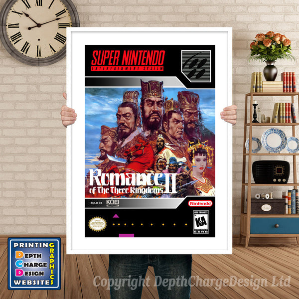 Romance of the Three Kingdoms II Super Nintendo Game Inspired Theme Retro