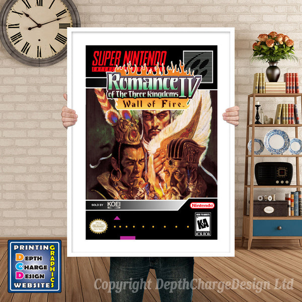 Romance of the Three Kingdoms IV Super Nintendo Game Inspired Theme Retro
