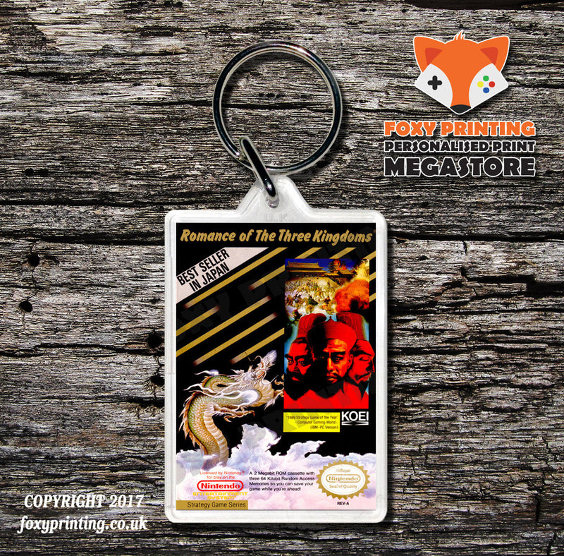 Rollerball Retro NES Game Cover Art Gaming Keyring