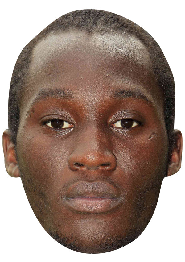 ROMELU LUKAKU JB - Footballer Fancy Dress Cardboard Celebrity Party Face Mask