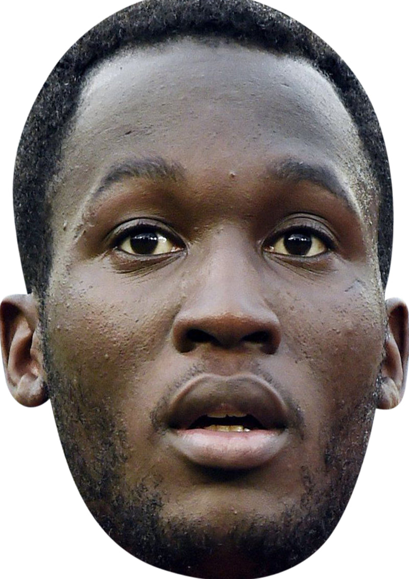 ROMELU LUKAKU- Footballer Fancy Dress Cardboard Celebrity Party mask