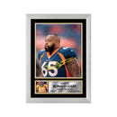 Ronald Leary 2 Limited Edition Football Signed Print - American Footballer