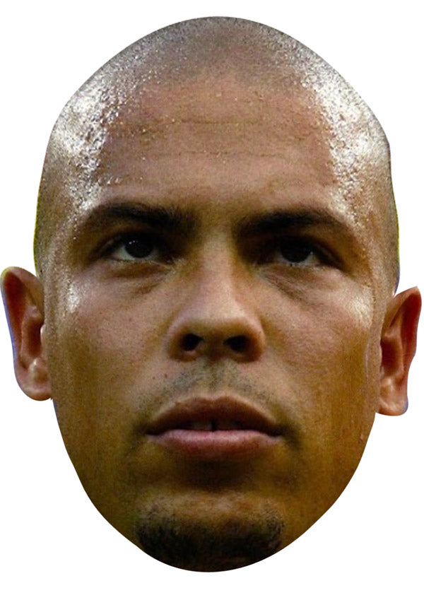 RONALDO BRAZIL JB - Footballer Fancy Dress Cardboard Celebrity Party Face Mask