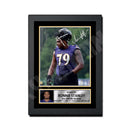Ronnie Stanley 1 Limited Edition Football Signed Print - American Footballer