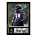 Ronnie Stanley 1 Limited Edition Football Signed Print - American Footballer