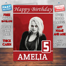 Rose Mciver Izombie Theme Style Personalised Kids Inspired Movie Birthday Card (SA)