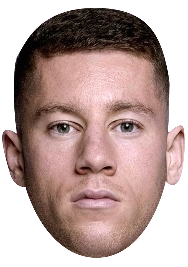 ROSS BARKLEY JB - Footballer Fancy Dress Cardboard Celebrity Party Face Mask