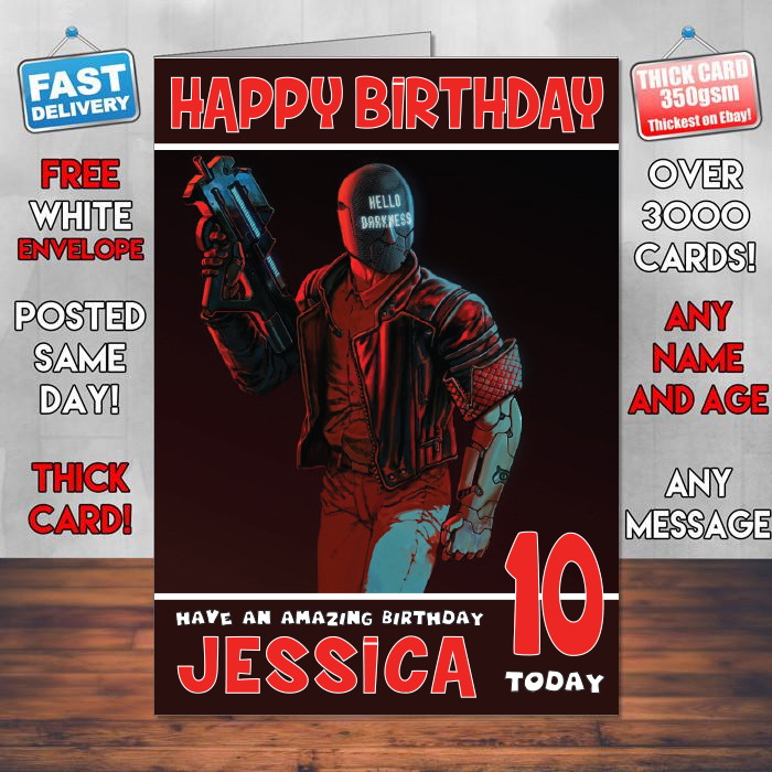 Personalised Ruiner 2017 Inspired Style Game Kids Inspired Birthday Card (SA)