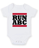 Run ABC Personalised Baby Boy Girl Unisex Short Sleeve Bodysuit