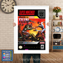 Run Saber Super Nintendo GAME INSPIRED THEME Retro Gaming Poster A4 A3 A2 Or A1