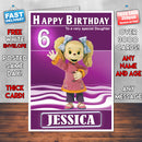 Rupert Bear 2 Style Theme Personalised Kidshows Birthday Card (SA)