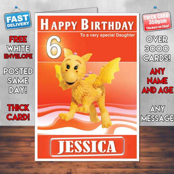 Rupert Bear 4 Style Theme Personalised Kidshows Birthday Card (SA)