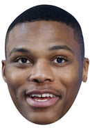RUSSELL WESTBROOK JB - Basketball Star Fancy Dress Cardboard Celebrity Party Face Mask
