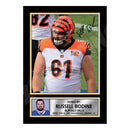 Russell Bodine 1 Limited Edition Football Signed Print - American Footballer