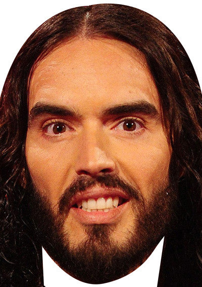 Russell Brand 2018 Celebrity Face Mask Fancy Dress Cardboard Costume Mask