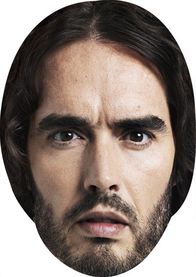 Russel Brand Celebrity Comedian Face Mask FANCY DRESS BIRTHDAY PARTY FUN STAG HEN