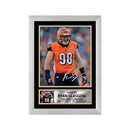 Ryan Glasgow 2 Limited Edition Football Signed Print - American Footballer