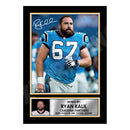 Ryan Kalil 1 Limited Edition Football Signed Print - American Footballer