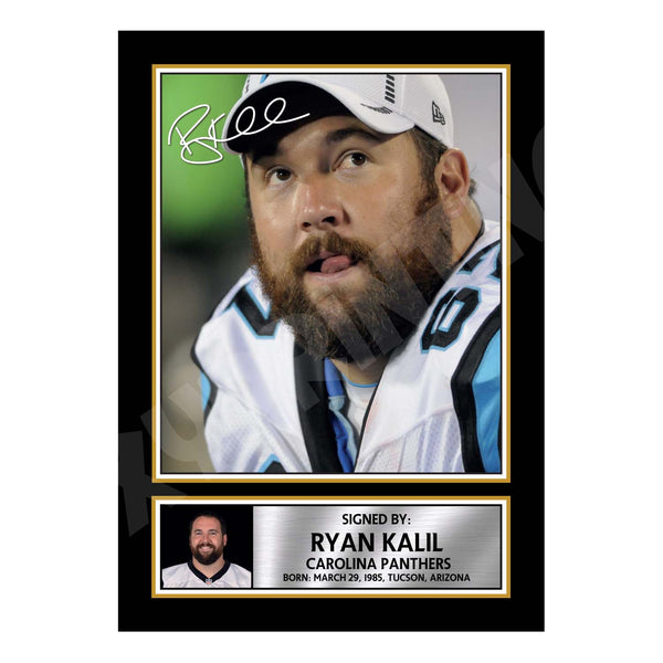 Ryan Kalil 2 American Football Printed Signature Print