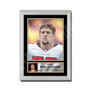 Ryan Schraeder 1 Limited Edition Football Signed Print - American Footballer