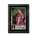 Ryan Schraeder 2 Limited Edition Football Signed Print - American Footballer