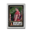 Ryan Schraeder 2 Limited Edition Football Signed Print - American Footballer