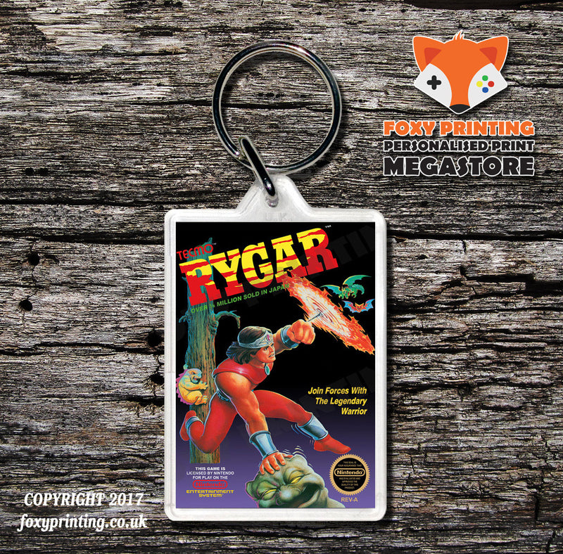 Rush N Attack Retro NES Game Cover Art Gaming Keyring