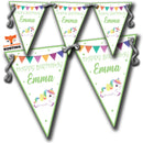 S002 Unicorn Bunting Premium Party Decorations  (Standard Bunting (14.8cm X 21cm))