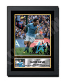 SAMIR NASRI 2 Limited Edition Football Player Signed Print - Football