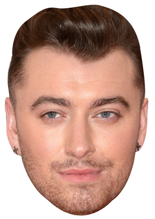 SAM SMITH JB - Music Star Fancy Dress Cardboard Celebrity Party Face Mask