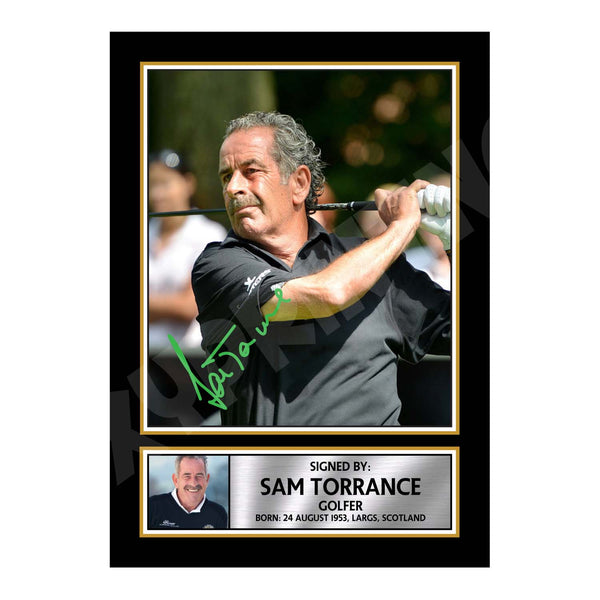 SAM TORRANCE Golfer Printed Signature Print