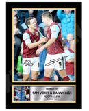 SAM VOKES _ DANNY INGS Limited Edition Football Player Signed Print - Football
