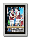SAM VOKES _ DANNY INGS Limited Edition Football Player Signed Print - Football