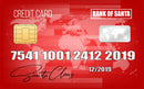 Santa Claus Lost Credit Card ONLY Christmas Eve Traditional Keepsake Gift