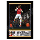 SANTI CAZORLA Limited Edition Football Player Signed Print - Football