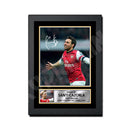 SANTI CAZORLA 2 Limited Edition Football Player Signed Print - Football