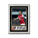 SANTI CAZORLA 2 Limited Edition Football Player Signed Print - Football