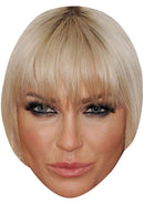 SARAH HARDING JB - Music Star Fancy Dress Cardboard Celebrity Party Face Mask