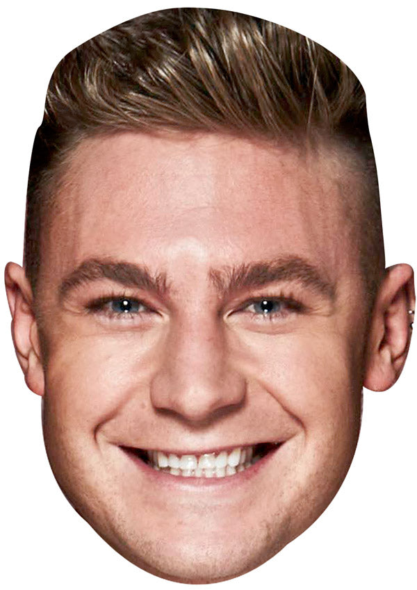 SCOTTY T JB - Geordie Shore Fancy Dress Cardboard Celebrity Party Face Mask