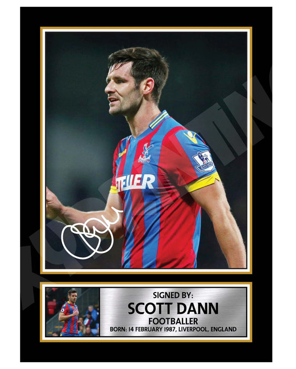 SCOTT DANN Football Player Printed Signature Print