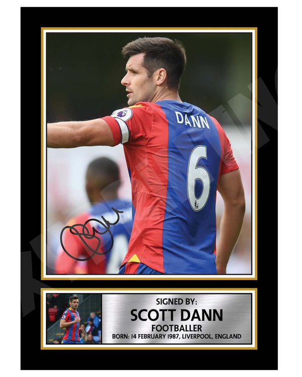 SCOTT DANN 2 Football Player Printed Signature Print