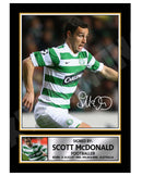 SCOTT McDONALD 2 Limited Edition Football Player Signed Print - Football