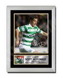 SCOTT McDONALD 2 Limited Edition Football Player Signed Print - Football