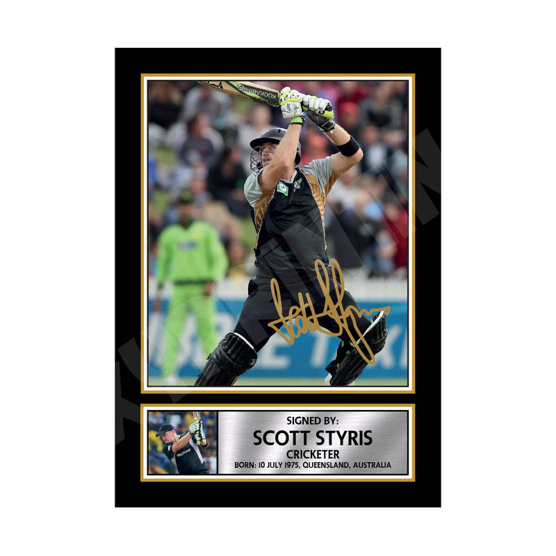 SCOTT STYRIS Limited Edition Cricketer Signed Print - Cricket Player