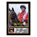SEB SANDERS 2 Limited Edition Horse Racer Signed Print - Horse Racing