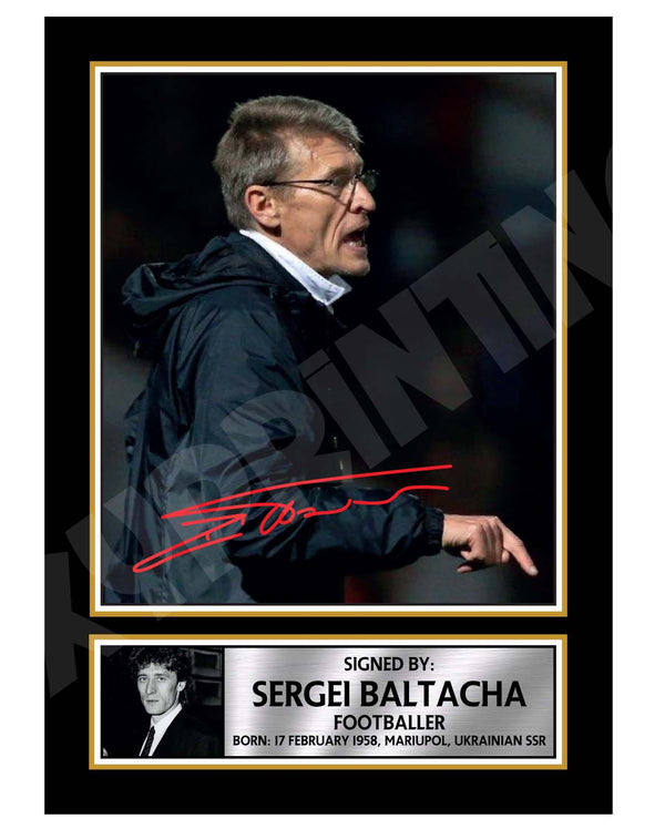 SERGEI BALTACHA Football Player Printed Signature Print