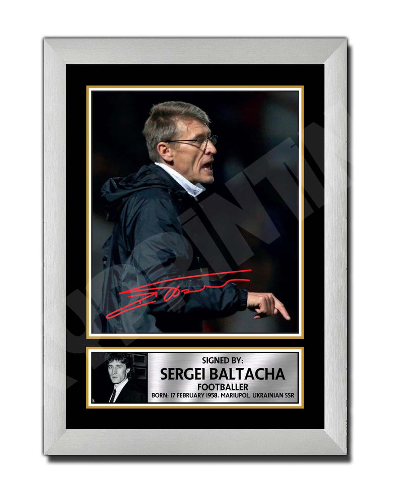 SERGEI BALTACHA Limited Edition Football Player Signed Print - Football