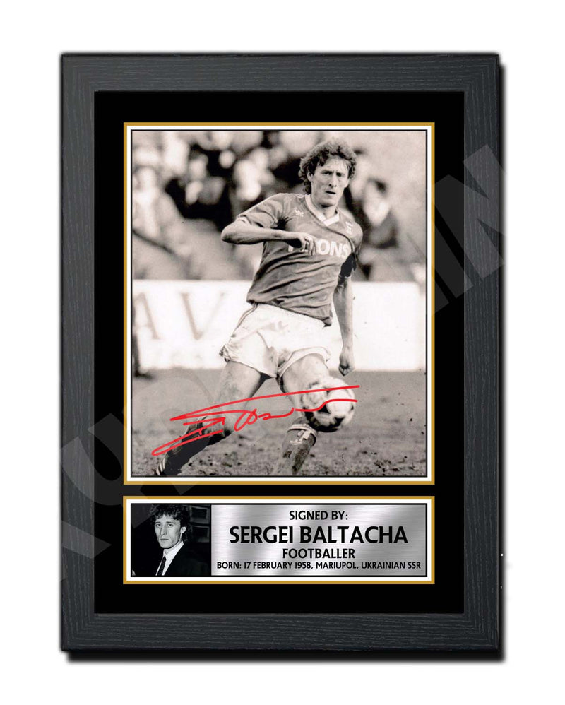 SERGEI BALTACHA 2 Limited Edition Football Player Signed Print - Football