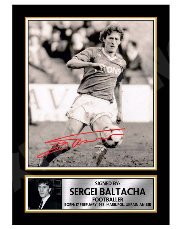 SERGEI BALTACHA 2 Football Player Printed Signature Print