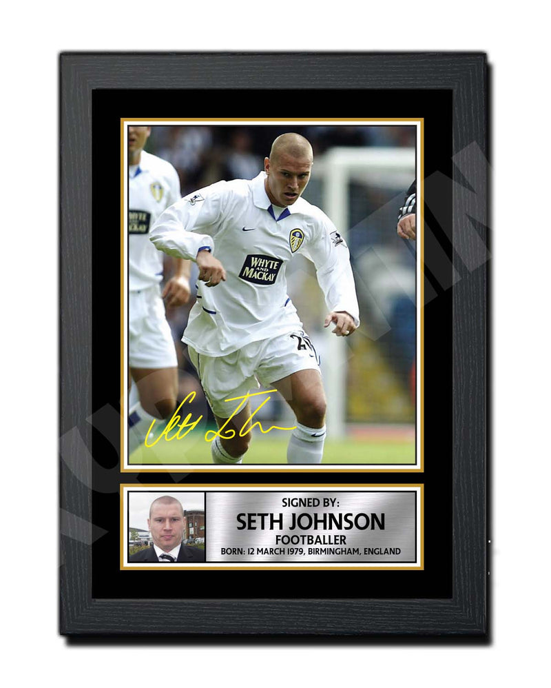 SETH JOHNSON Limited Edition Football Player Signed Print - Football